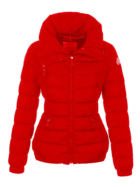 Nouveau Doudoune Moncler Epine Zip Femme Rouge